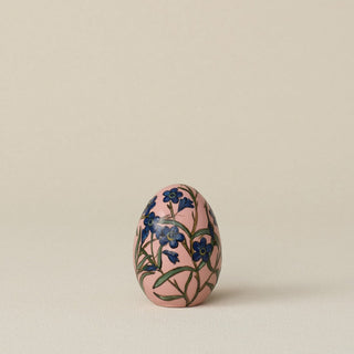 Handcrafted ceramic egg by Rookwood Pottery