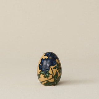 Handcrafted ceramic egg by Rookwood Pottery