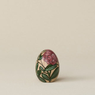 Handcrafted ceramic egg by Rookwood Pottery