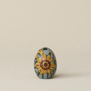 Handcrafted ceramic egg by Rookwood Pottery