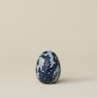 Handcrafted ceramic egg by Rookwood Pottery