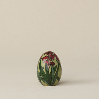 Handcrafted ceramic egg by Rookwood Pottery