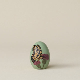 Handcrafted ceramic egg by Rookwood Pottery