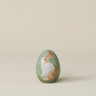 Handcrafted ceramic egg by Rookwood Pottery