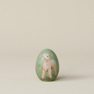 Handcrafted ceramic egg by Rookwood Pottery
