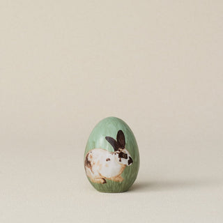 Handcrafted ceramic egg by Rookwood Pottery