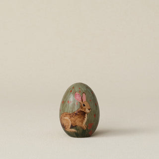 Handcrafted ceramic egg by Rookwood Pottery
