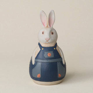 Hand-thrown and hand-glazed ceramic bunny by Rookwood Pottery