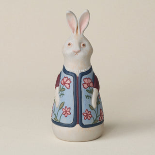 Hand-thrown and hand-glazed ceramic bunny by Rookwood Pottery
