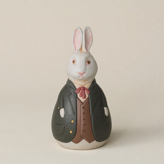 Hand-thrown and hand-glazed ceramic bunny by Rookwood Pottery