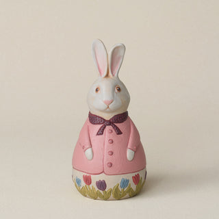 Hand-thrown and hand-glazed ceramic bunny by Rookwood Pottery