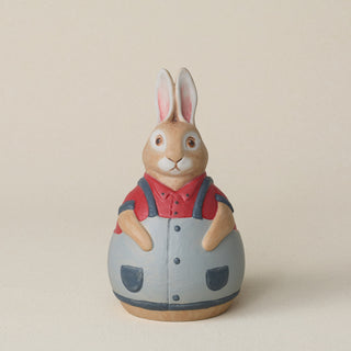 Hand-thrown and hand-glazed ceramic bunny by Rookwood Pottery
