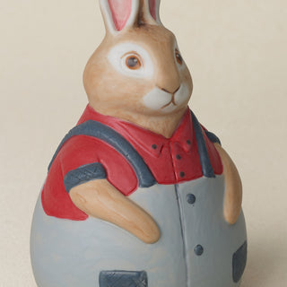 Close-up details of the one-of-a-kind bunny.