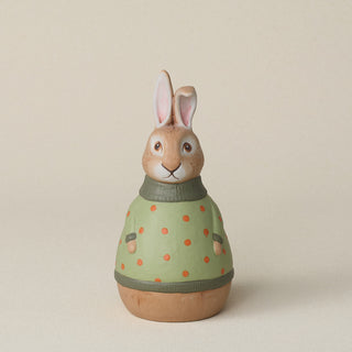 Hand-thrown and hand-glazed ceramic bunny by Rookwood Pottery