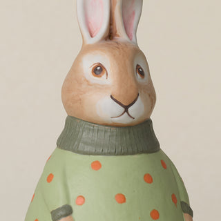 Close-up details of the one-of-a-kind bunny.