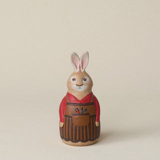 Hand-thrown and hand-glazed ceramic bunny by Rookwood Pottery
