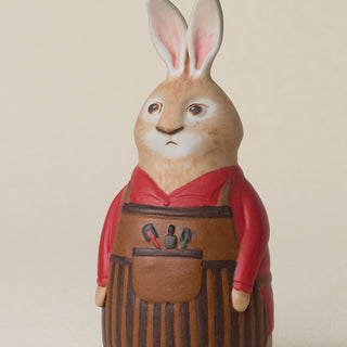 Close-up details of the one-of-a-kind bunny.