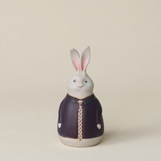 Hand-thrown and hand-glazed ceramic bunny by Rookwood Pottery