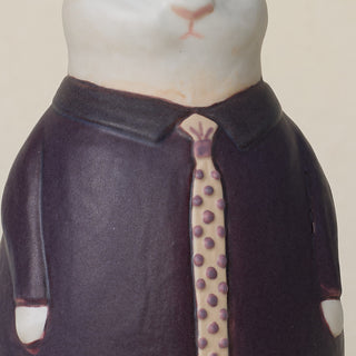 Close-up details of the one-of-a-kind bunny.