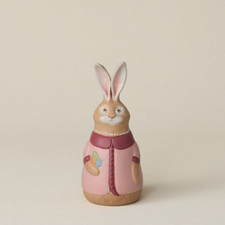 Hand-thrown and hand-glazed ceramic bunny by Rookwood Pottery