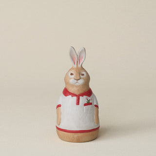 Hand-thrown and hand-glazed ceramic bunny by Rookwood Pottery