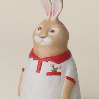 Close-up details of the one-of-a-kind bunny.