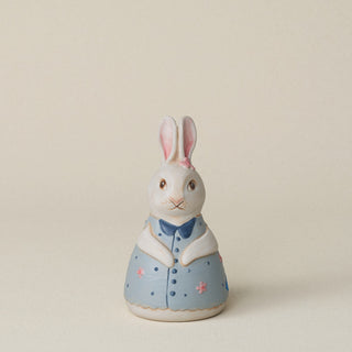 Hand-thrown and hand-glazed ceramic bunny by Rookwood Pottery