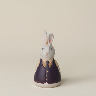 Hand-thrown and hand-glazed ceramic bunny by Rookwood Pottery