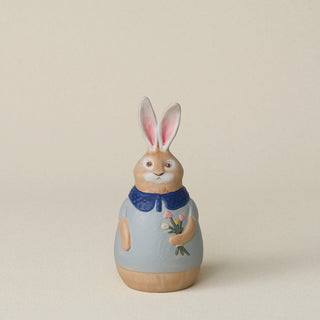 Hand-thrown and hand-glazed ceramic bunny by Rookwood Pottery