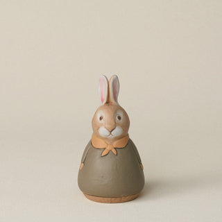 Hand-thrown and hand-glazed ceramic bunny by Rookwood Pottery
