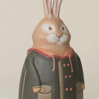 Close-up details of the one-of-a-kind bunny.