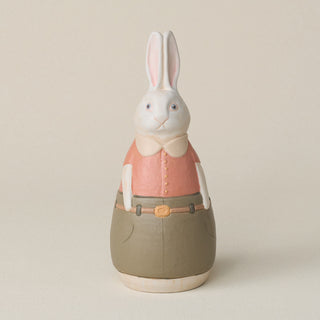 Hand-thrown and hand-glazed ceramic bunny by Rookwood Pottery