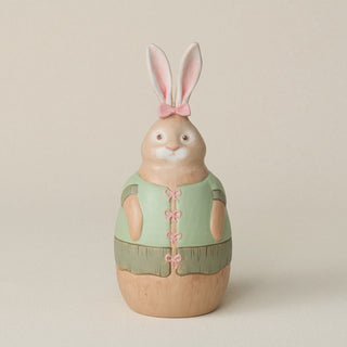 Hand-thrown and hand-glazed ceramic bunny by Rookwood Pottery