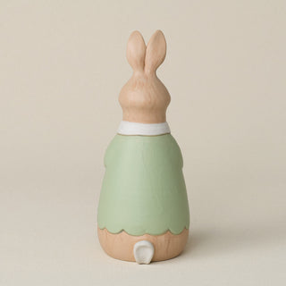 Back of the bunny with a delicate, hand-carved tail.