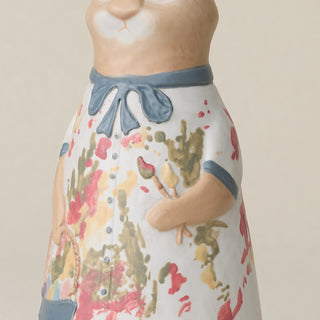 Close-up details of the one-of-a-kind bunny.