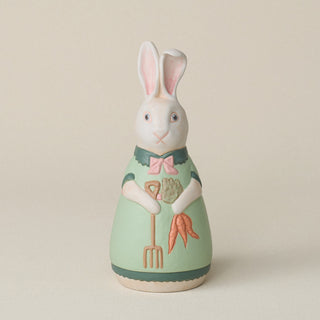 Hand-thrown and hand-glazed ceramic bunny by Rookwood Pottery