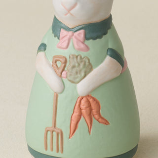 Close-up details of the one-of-a-kind bunny.