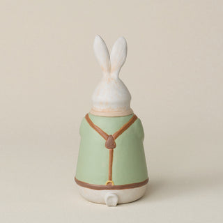 Back of the bunny with a delicate, hand-carved tail.