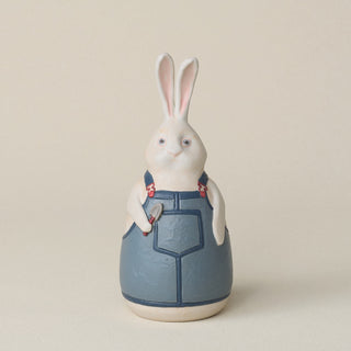 Hand-thrown and hand-glazed ceramic bunny by Rookwood Pottery