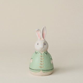 Hand-thrown and hand-glazed ceramic bunny by Rookwood Pottery