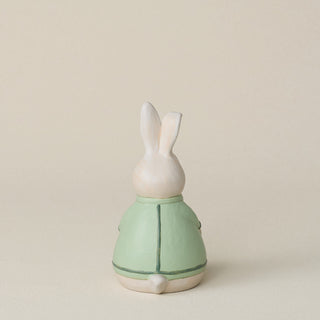 Back of the bunny with a delicate, hand-carved tail.