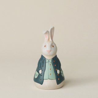 Hand-thrown and hand-glazed ceramic bunny by Rookwood Pottery