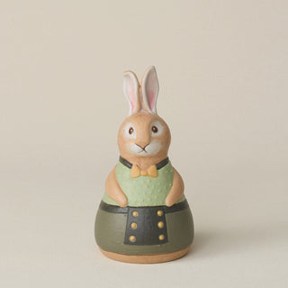 Hand-thrown and hand-glazed ceramic bunny by Rookwood Pottery