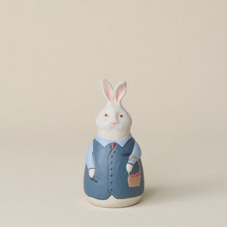 Hand-thrown and hand-glazed ceramic bunny by Rookwood Pottery