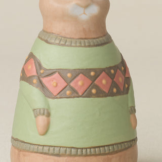 Close-up details of the one-of-a-kind bunny.