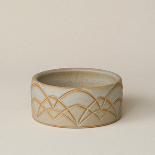 Hand-Thrown Pet Bowl No. 56