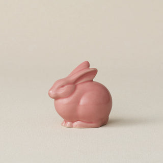 Pink ceramic rabbit by Rookwood