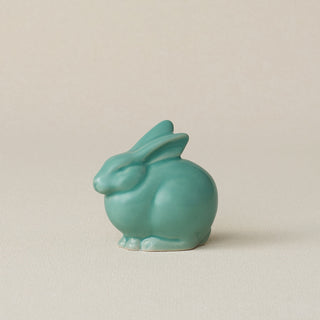 Mint green ceramic rabbit by Rookwood