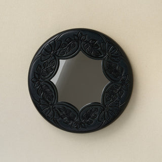 Hand-thrown and hand-glazed ceramic wall mirror by Rookwood Pottery