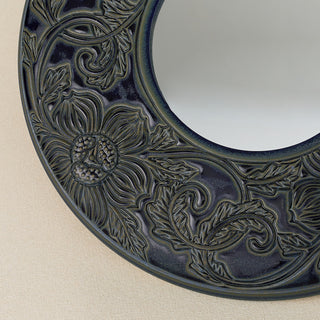 Close-up details of the one-of-a-kind mirror.